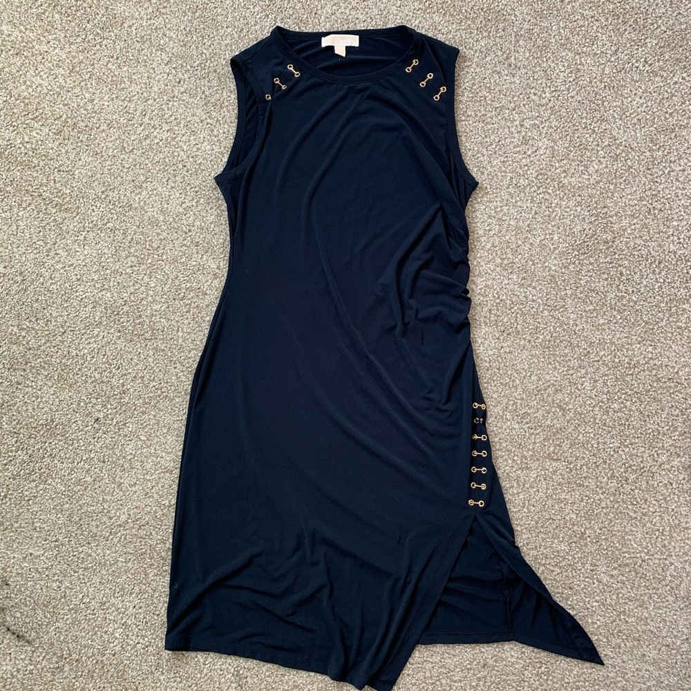 Michael Kors Navy Blue Sleeveless Dress